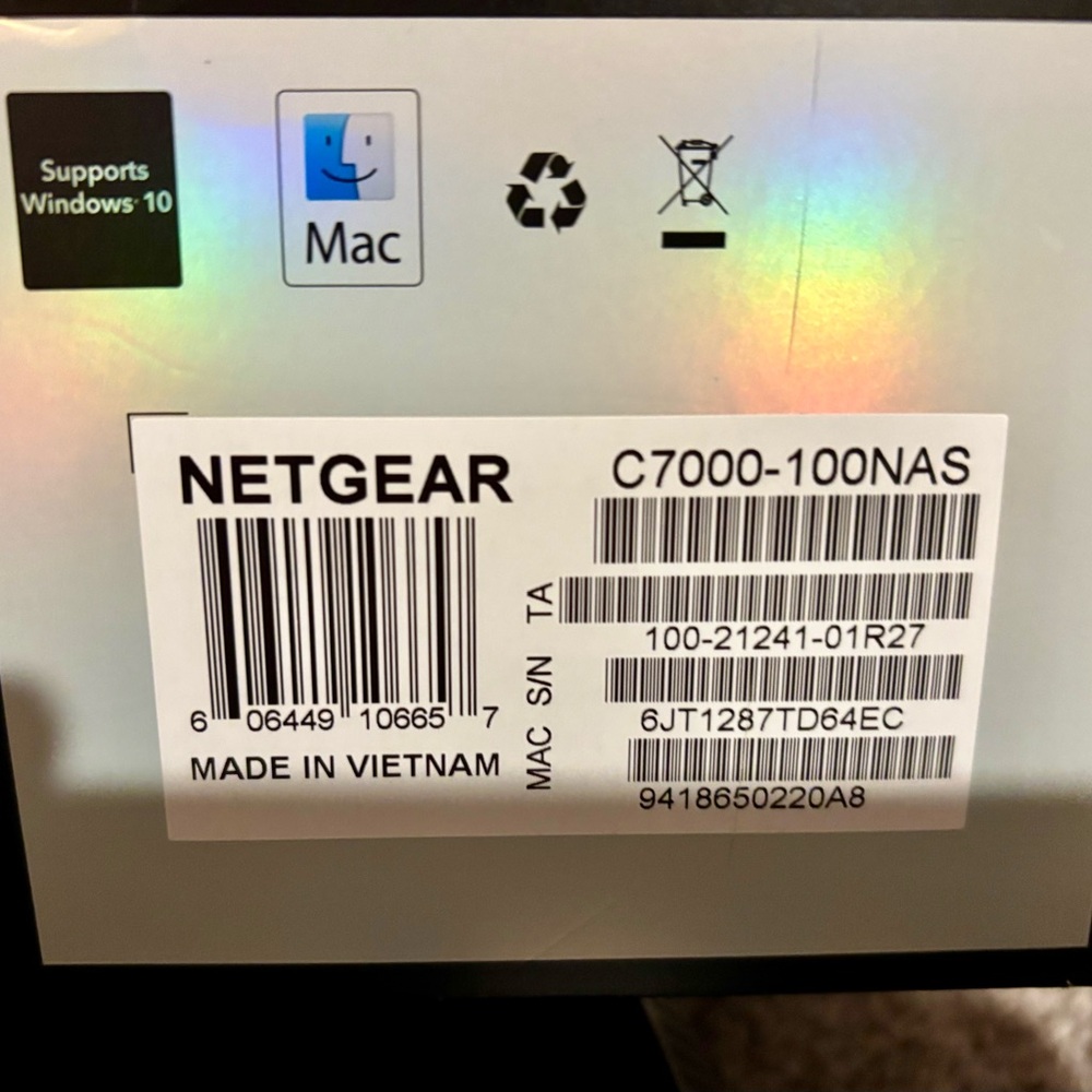 NETGEAR Black NightHawk Modem Router Combo - Picture 7 of 13